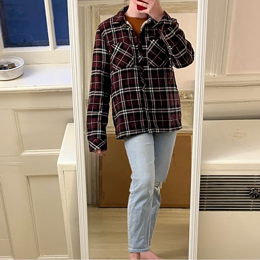 Volcom fleece lined flannel